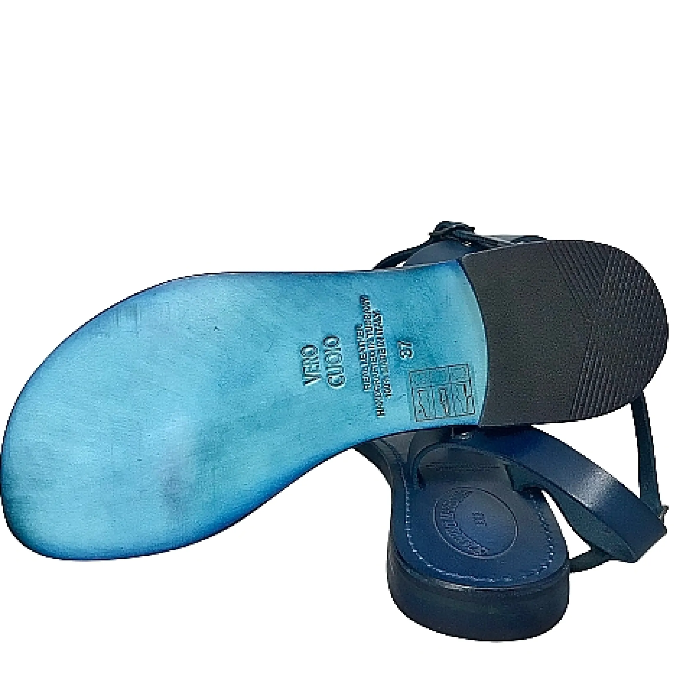 Scarpe di Maremma Sandalo In Pelle Blu Mod. Fiorenza*Donna Sandali & Ciabatte