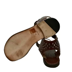 Scarpe di Maremma Sandalo In Pelle Marrone Mod. 9913*Donna Sandali & Ciabatte