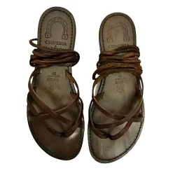 Scarpe di Maremma Sandalo In Pelle Marrone Mod. 15/S*Donna Sandali & Ciabatte