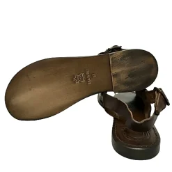 Scarpe di Maremma Sandalo In Pelle Marrone Mod.720*Donna Sandali & Ciabatte