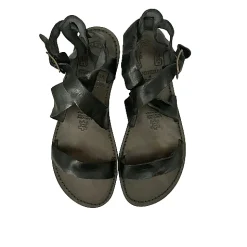 Scarpe di Maremma Sandalo In Pelle Nero Mod. 216*Donna Sandali & Ciabatte