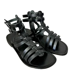 Scarpe di Maremma Sandalo In Pelle Nero Mod. 6695*Donna Sandali & Ciabatte