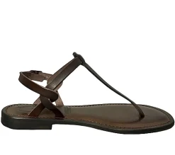 Scarpe di Maremma Sandalo In Pelle Testa Di Moro Infradito Mod. 9915*Donna Sandali & Ciabatte