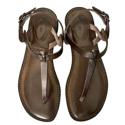 Scarpe di Maremma Sandalo In Pelle Testa Di Moro Infradito Mod. 9915*Donna Sandali & Ciabatte