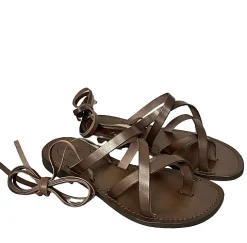 Scarpe di Maremma Sandalo In Pelle Testa Di Moro Alla Schiava Mod. 9999*Donna Sandali & Ciabatte