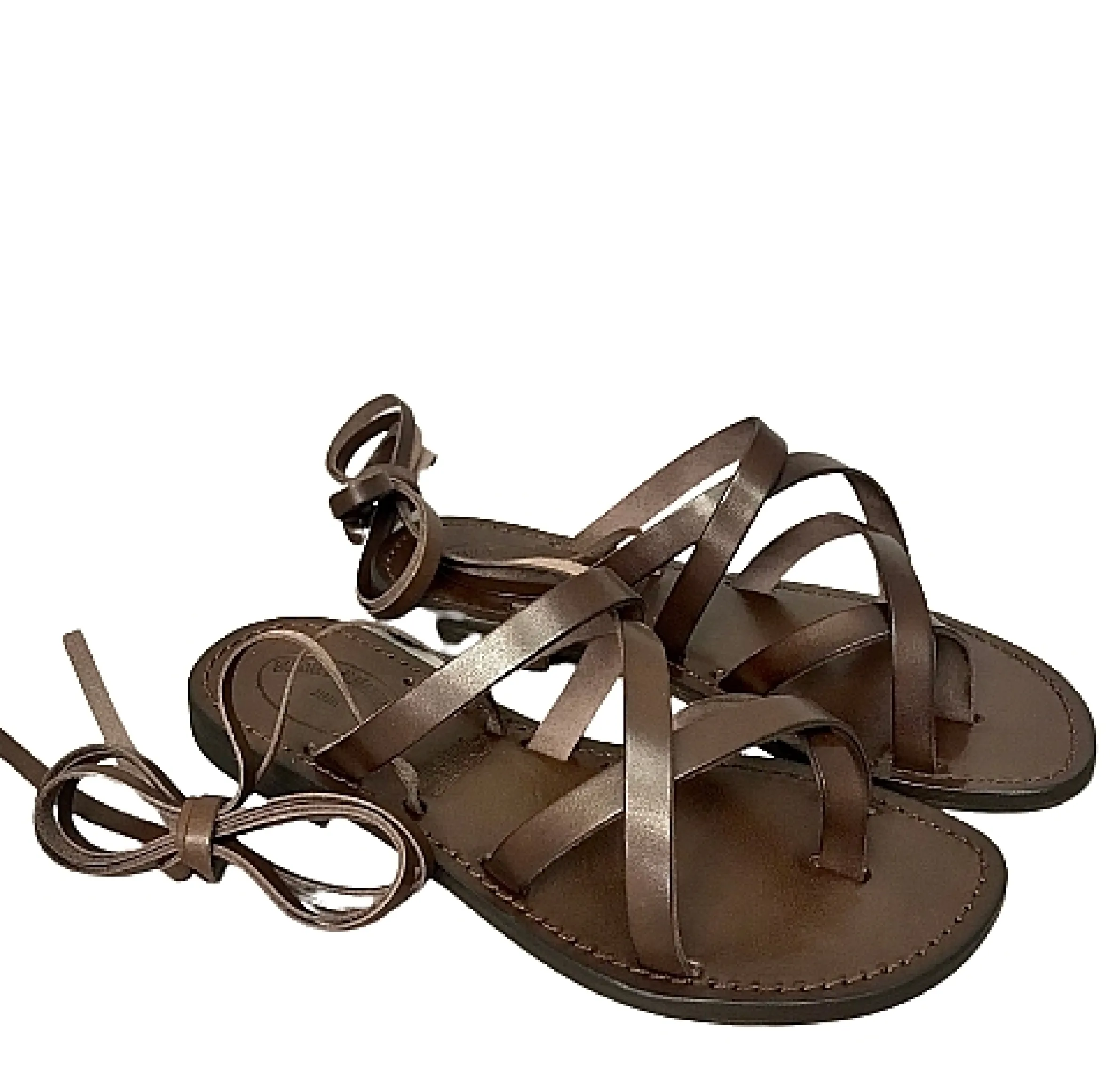 Scarpe di Maremma Sandalo In Pelle Testa Di Moro Alla Schiava Mod. 9999*Donna Sandali & Ciabatte