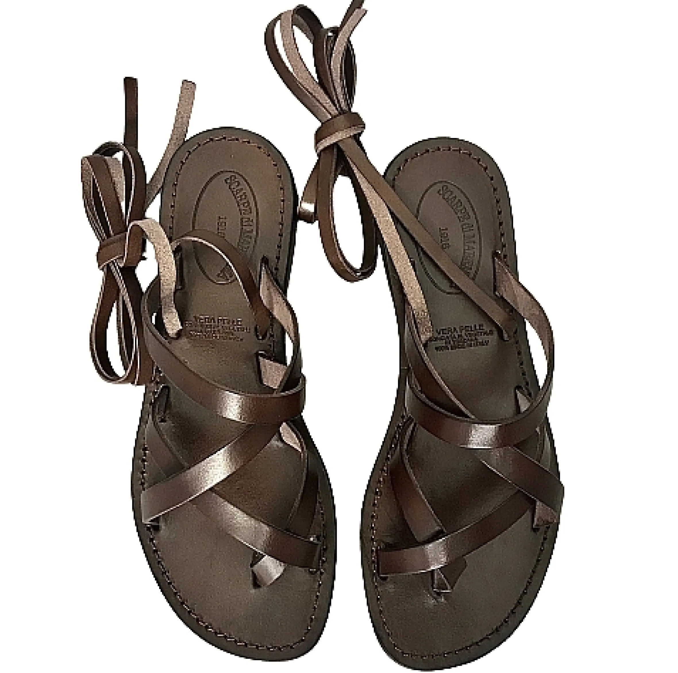 Scarpe di Maremma Sandalo In Pelle Testa Di Moro Alla Schiava Mod. 9999*Donna Sandali & Ciabatte
