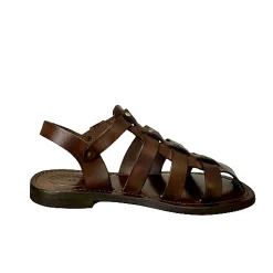 Scarpe di Maremma Sandalo In Pelle Testa Di Moro Mod. 9933*Donna Sandali & Ciabatte