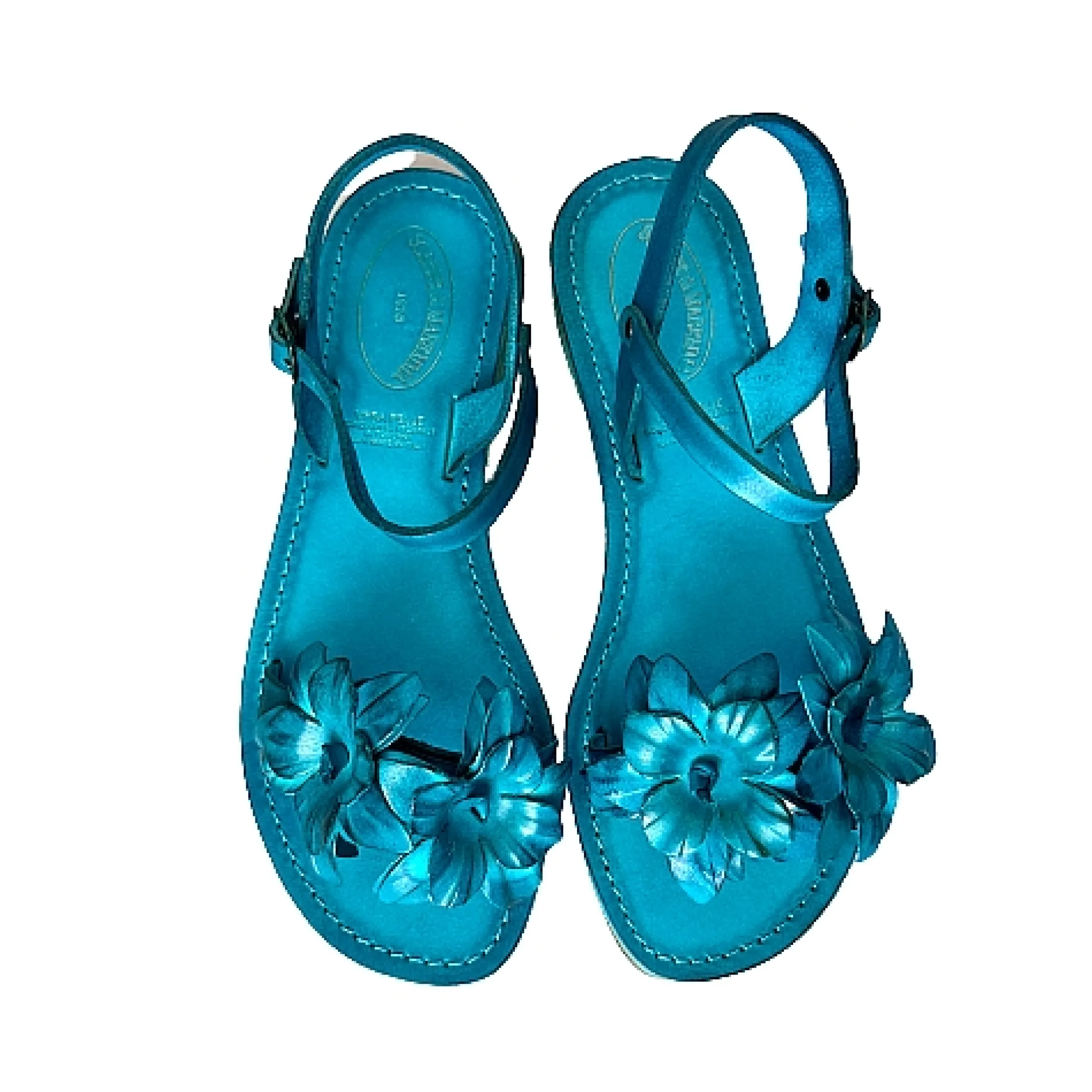 Scarpe di Maremma Sandalo In Pelle Turchese Mod. Fiorenza*Donna Sandali & Ciabatte