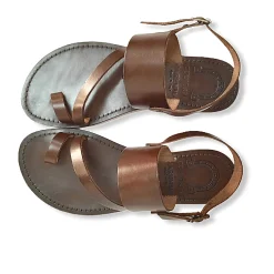 Scarpe di Maremma Sandalo Infradito In Pelle Fondo Cuoio Mod. 06*Donna Sandali & Ciabatte