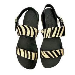 Scarpe di Maremma Sandalo Mod. Frate In Cavallino Zebrato*Donna Sandali & Ciabatte