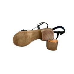 Scarpe di Maremma Sandalo Tacco 50 In Pelle Nero*Donna Sandali & Ciabatte