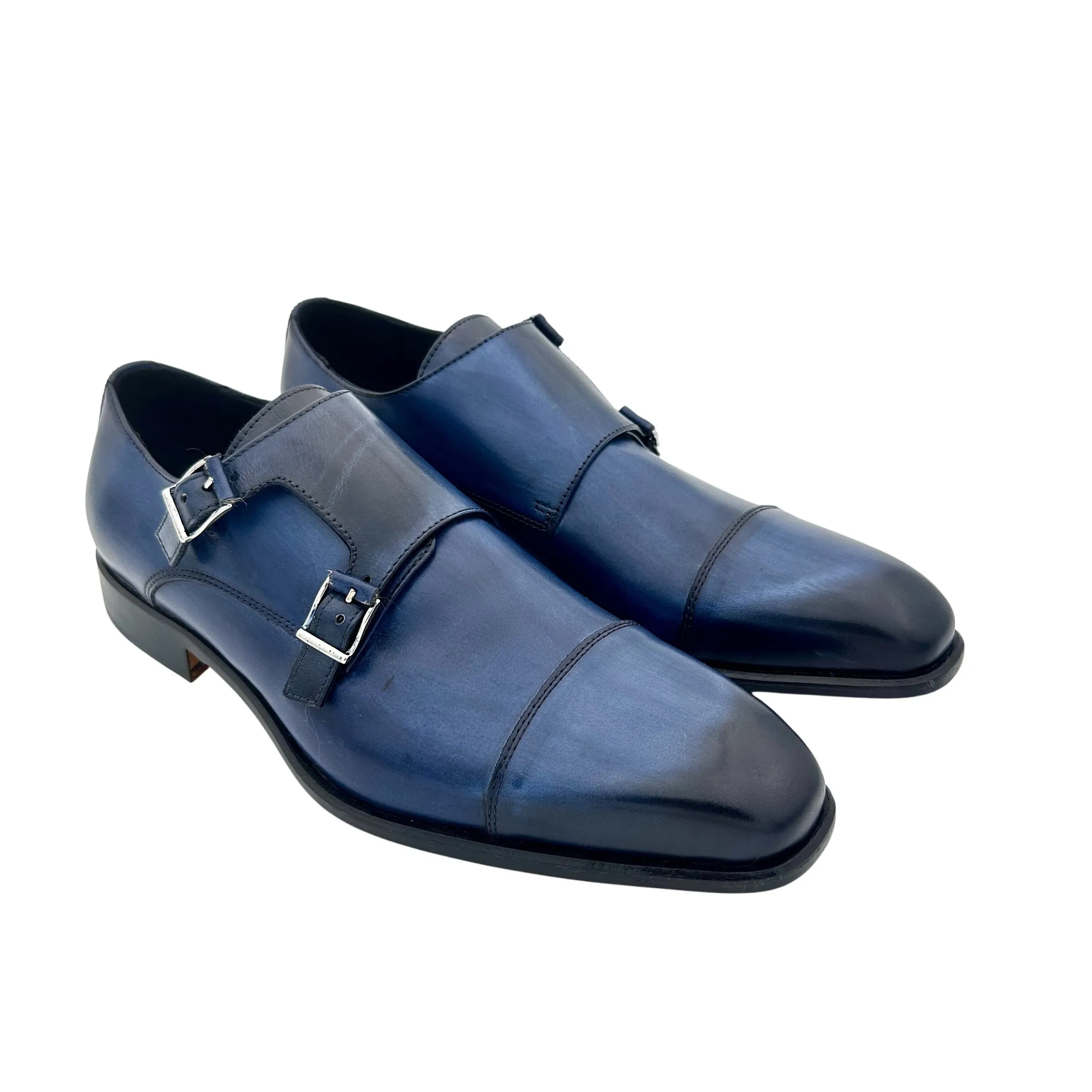 Scarpe di Maremma Scarpa Doppia Fibbia Sfumata Blu*Uomo Fibbie