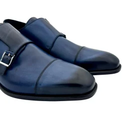 Scarpe di Maremma Scarpa Doppia Fibbia Sfumata Blu*Uomo Fibbie
