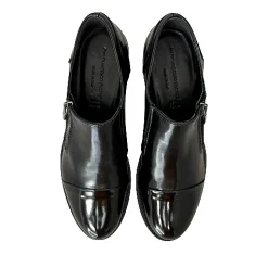 Scarpe di Maremma Scarpa Nera In Pelle Con Punta Abrasivata Pfv*Donna Scarpe Stringate