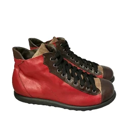 Scarpe di Maremma Scarponcino Rosso/Taupe/T.Moro*Uomo Sneakers
