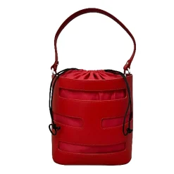 Scarpe di Maremma Secchiello Artigianale Rosso*Donna Borse Rigide