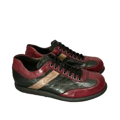 Scarpe di Maremma Sneaker Artigianale Nera/Bordeaux*Uomo Sneakers