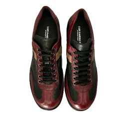 Scarpe di Maremma Sneaker Artigianale Nera/Bordeaux*Uomo Sneakers