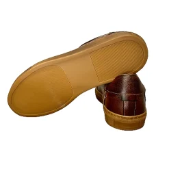 Scarpe di Maremma Sneaker Artigianale Tuffata Marrone Bassa*Uomo Sneakers
