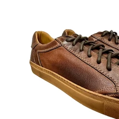 Scarpe di Maremma Sneaker Artigianale Tuffata Marrone Bassa*Uomo Sneakers