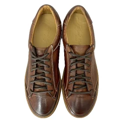 Scarpe di Maremma Sneaker Artigianale Tuffata Marrone Bassa*Uomo Sneakers