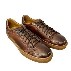 Scarpe di Maremma Sneaker Artigianale Tuffata Marrone Bassa*Uomo Sneakers