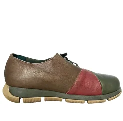 Scarpe di Maremma Sneaker Artigianale Verde/Bordeaux/Tabacco*Donna Scarpe Sportive