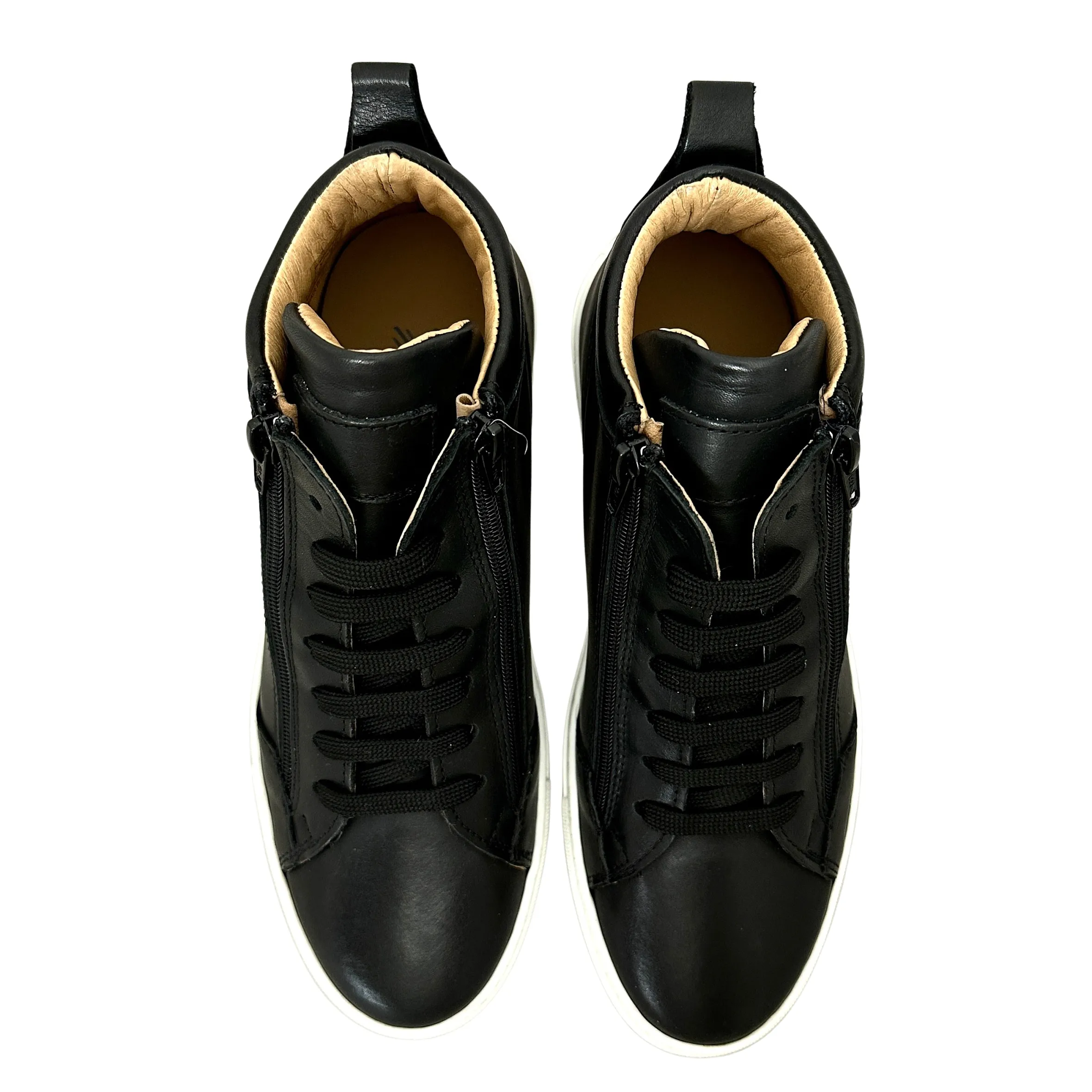 Scarpe di Maremma Sneakers Artigianale Alta In Pelle Nera*Uomo Sneakers