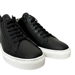 Scarpe di Maremma Sneakers Artigianale Alta In Pelle Nera*Uomo Sneakers