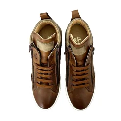 Scarpe di Maremma Sneakers Artigianale Alta In Pelle Marrone*Uomo Sneakers