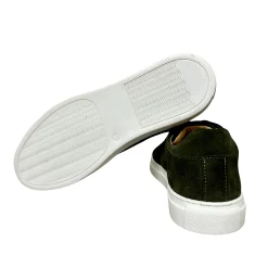 Scarpe di Maremma Sneakers Artigianale In Nabuk Verde*Uomo Sneakers
