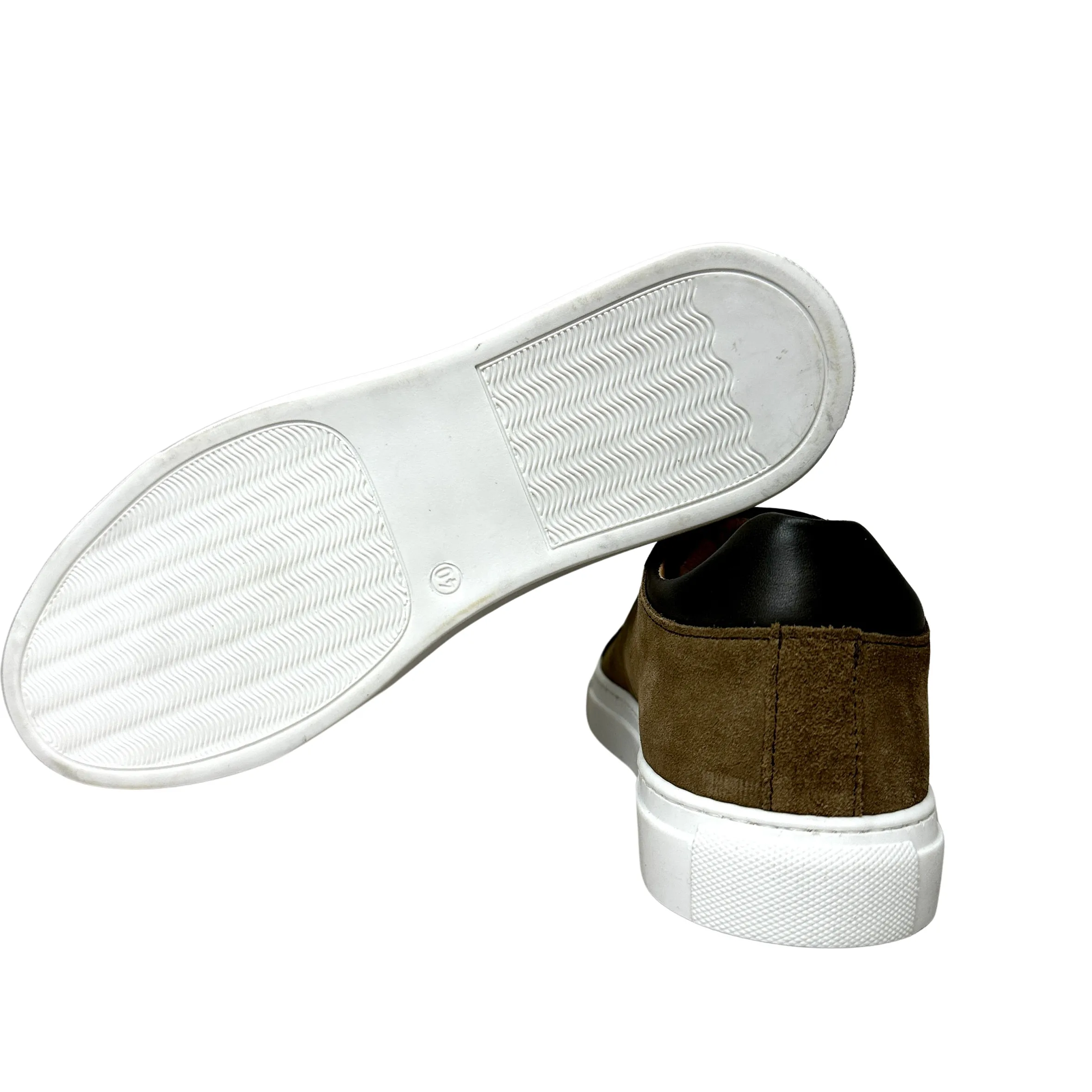 Scarpe di Maremma Sneakers Artigianale In Nabuk Taupe E Pelle Testa Di Moro*Uomo Sneakers