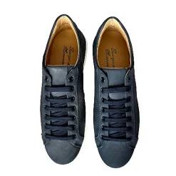 Scarpe di Maremma Sneakers Artigianale In Nabuk Blu*Uomo Sneakers