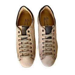 Scarpe di Maremma Sneakers Artigianale In Nabuk Taupe*Uomo Sneakers