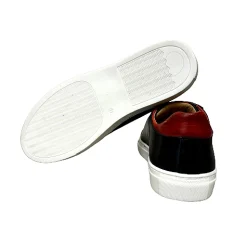 Scarpe di Maremma Sneakers Artigianale In Pelle Blu E Rossa*Uomo Sneakers
