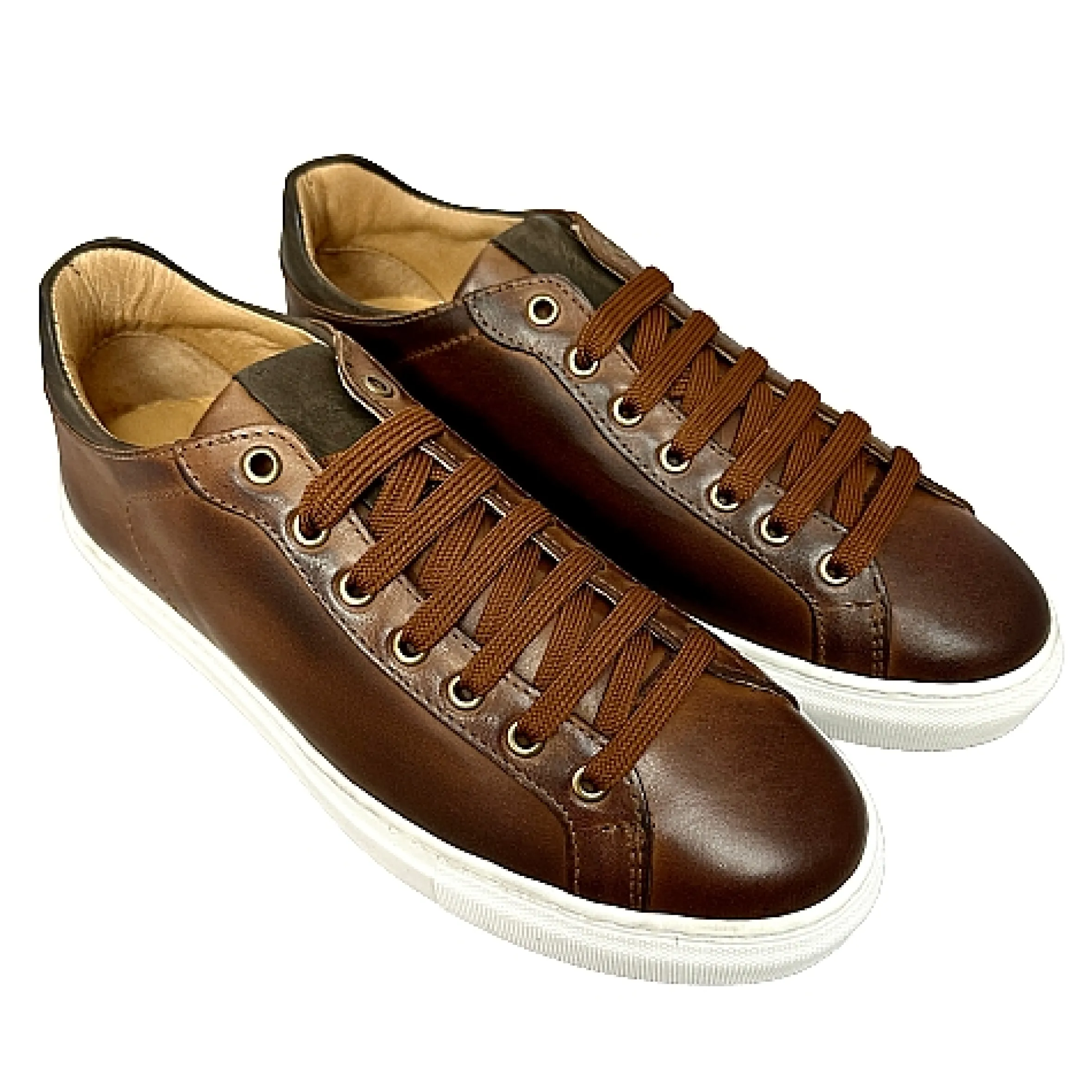Scarpe di Maremma Sneakers Artigianale In Pelle Marrone*Uomo Sneakers