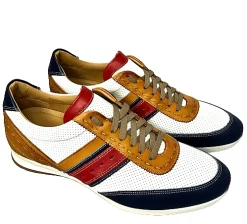 Scarpe di Maremma Sneakers Bassa Artigianale In Pelle Bianca*Uomo Sneakers