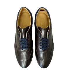 Scarpe di Maremma Sneakers Bassa Cioccolato E Blu*Uomo Sneakers