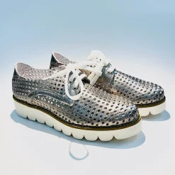 Scarpe di Maremma Sneakers Bassa In Pelle Argento*Donna Scarpe Stringate