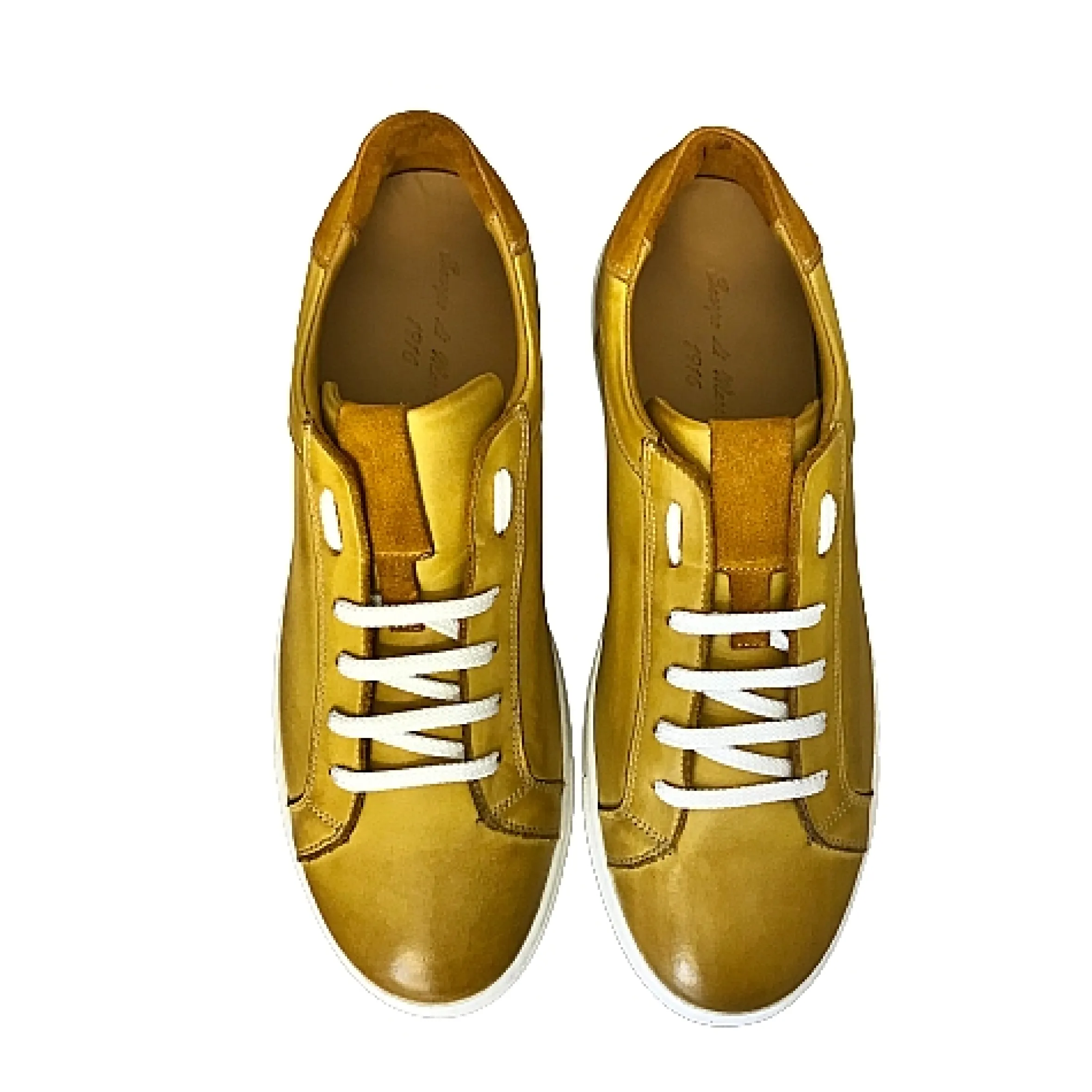 Scarpe di Maremma Sneakers Bassa In Pelle Gialla*Uomo Sneakers