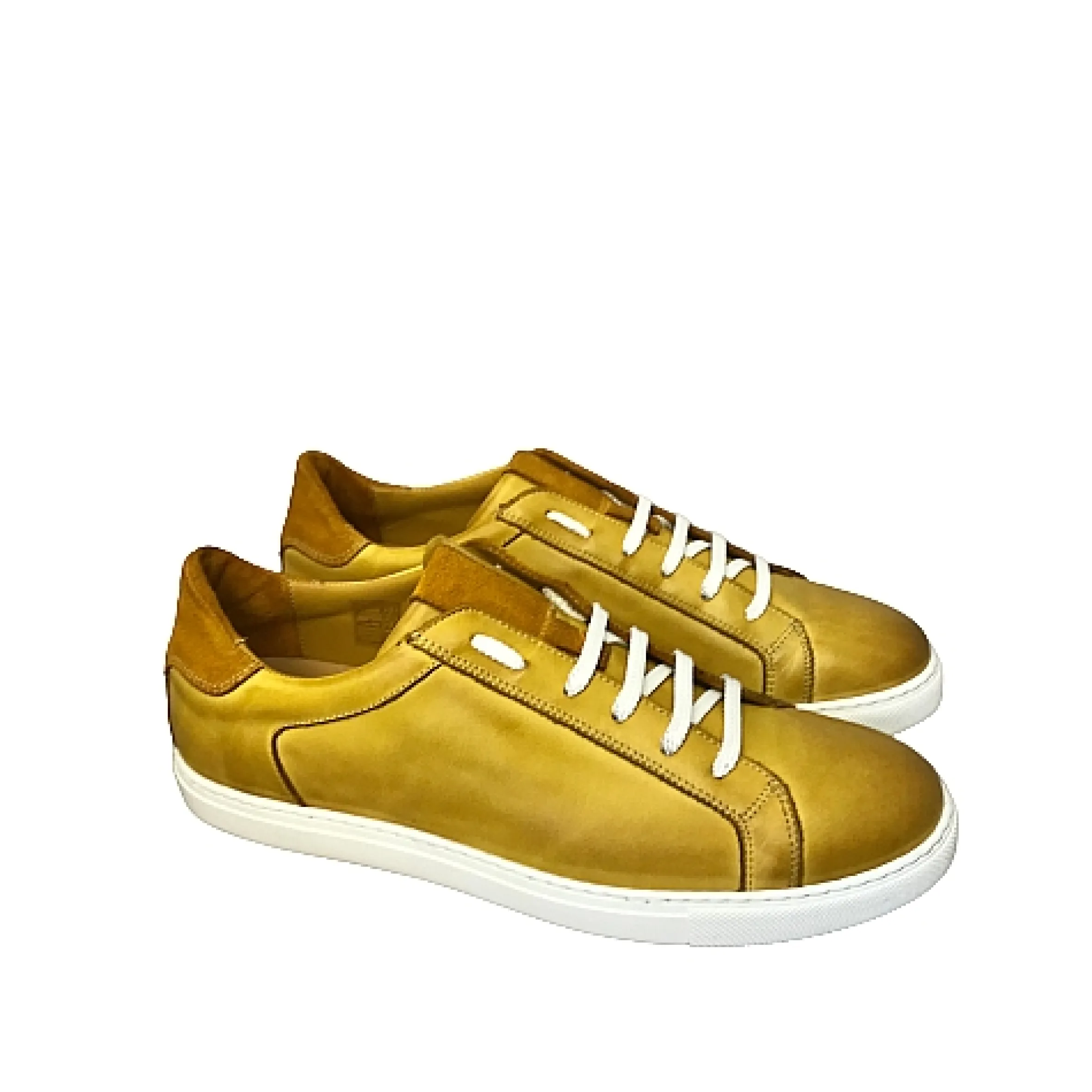 Scarpe di Maremma Sneakers Bassa In Pelle Gialla*Uomo Sneakers