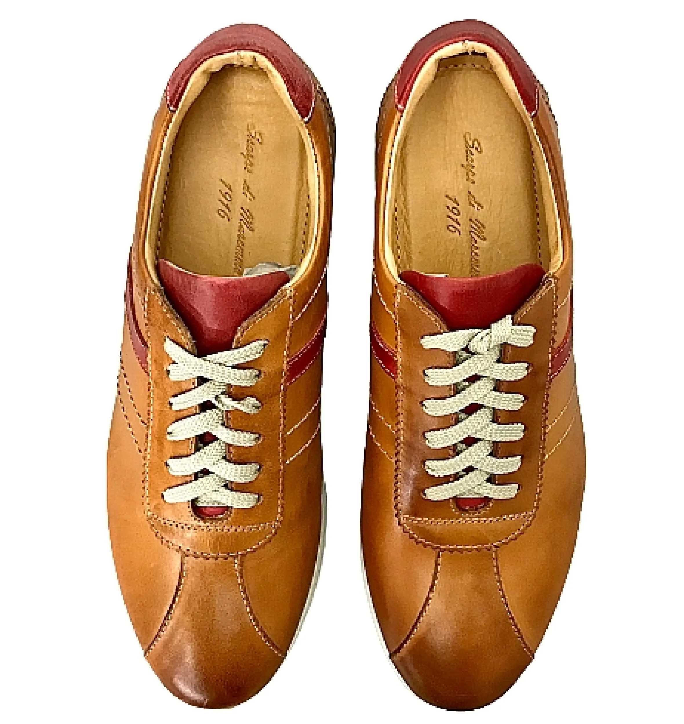 Scarpe di Maremma Sneakers Bassa In Pelle Ocra*Uomo Sneakers