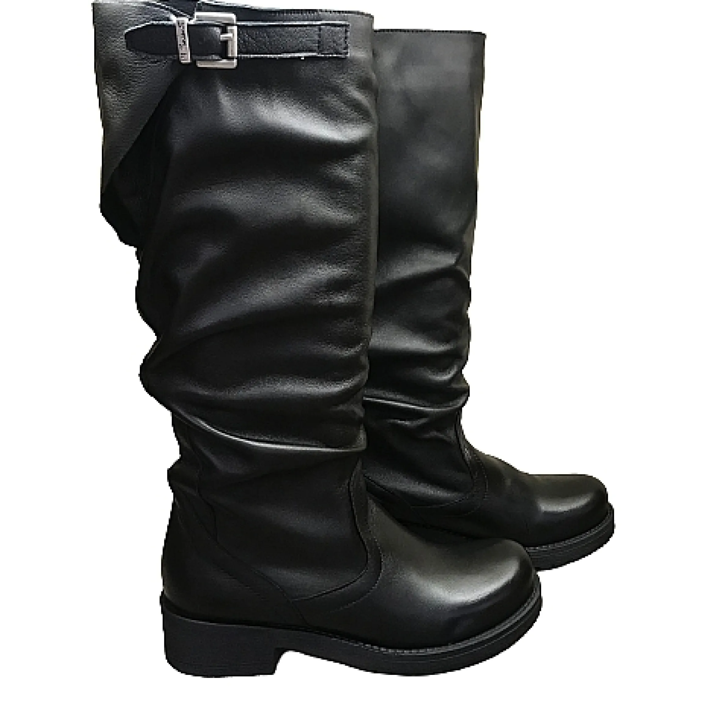 Scarpe di Maremma Stivale Artigianale Alto Nero*Donna Stivali