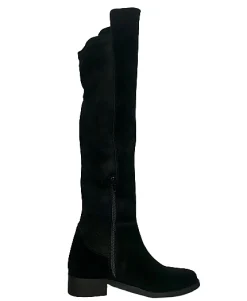 Scarpe di Maremma Stivale Artigianale In Camoscio Nero*Donna Stivali