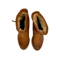 Scarpe di Maremma Stivale Artigianale In Pelle Nabuk Color Cuoio*Donna Stivali