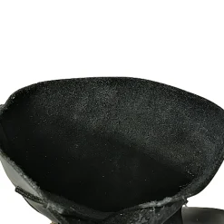 Scarpe di Maremma Stivale Artigianale Nero In Pelle Ingrassata Con Fibbie*Uomo Stivaletti