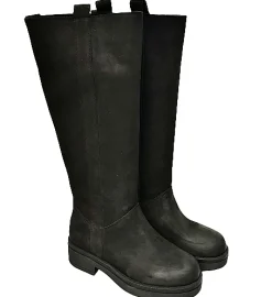 Scarpe di Maremma Stivale Artigianale Nero Ingrassato*Donna Stivali