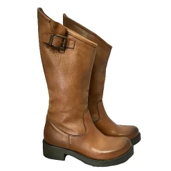 Scarpe di Maremma Stivale Cuoio Asimmetrico Con Tacco*Donna Stivali