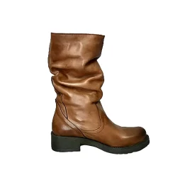 Scarpe di Maremma Stivale Medio In Pelle Artigianale Cuoio*Donna Stivali